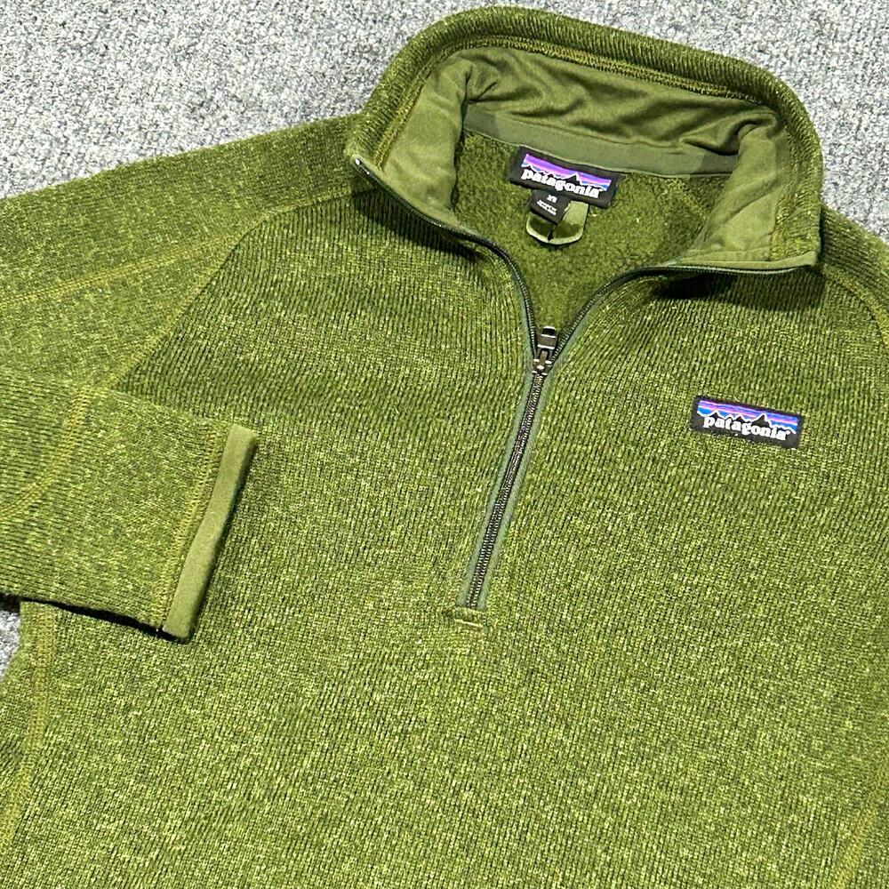Patagonia Better Sweater 1/4 Zip Fleece Pullover Green Nomad Women’s XS